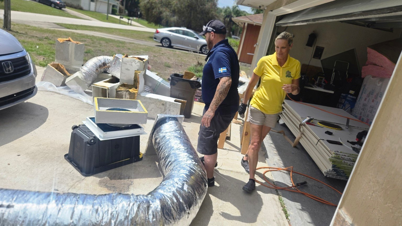 Tanith McCormick and the Inspections & More team during authentic company field work